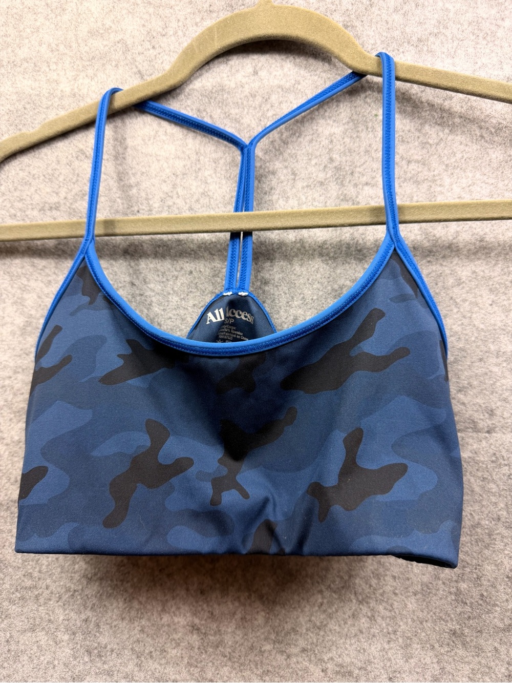 ALL ACCESS Navy Camo Sling Crossbody with Blue Trim
